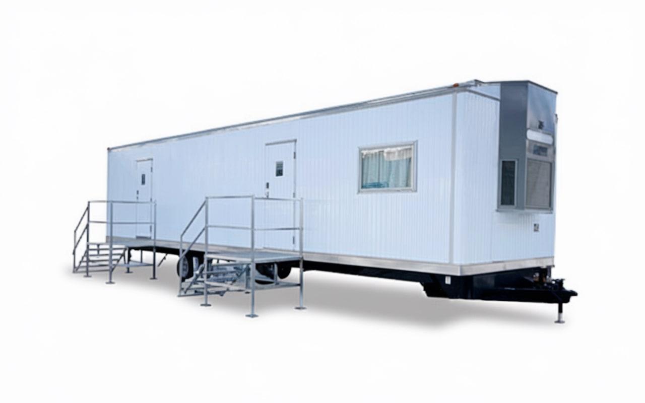 office trailers can be equipped with heating and air conditioning for comfort